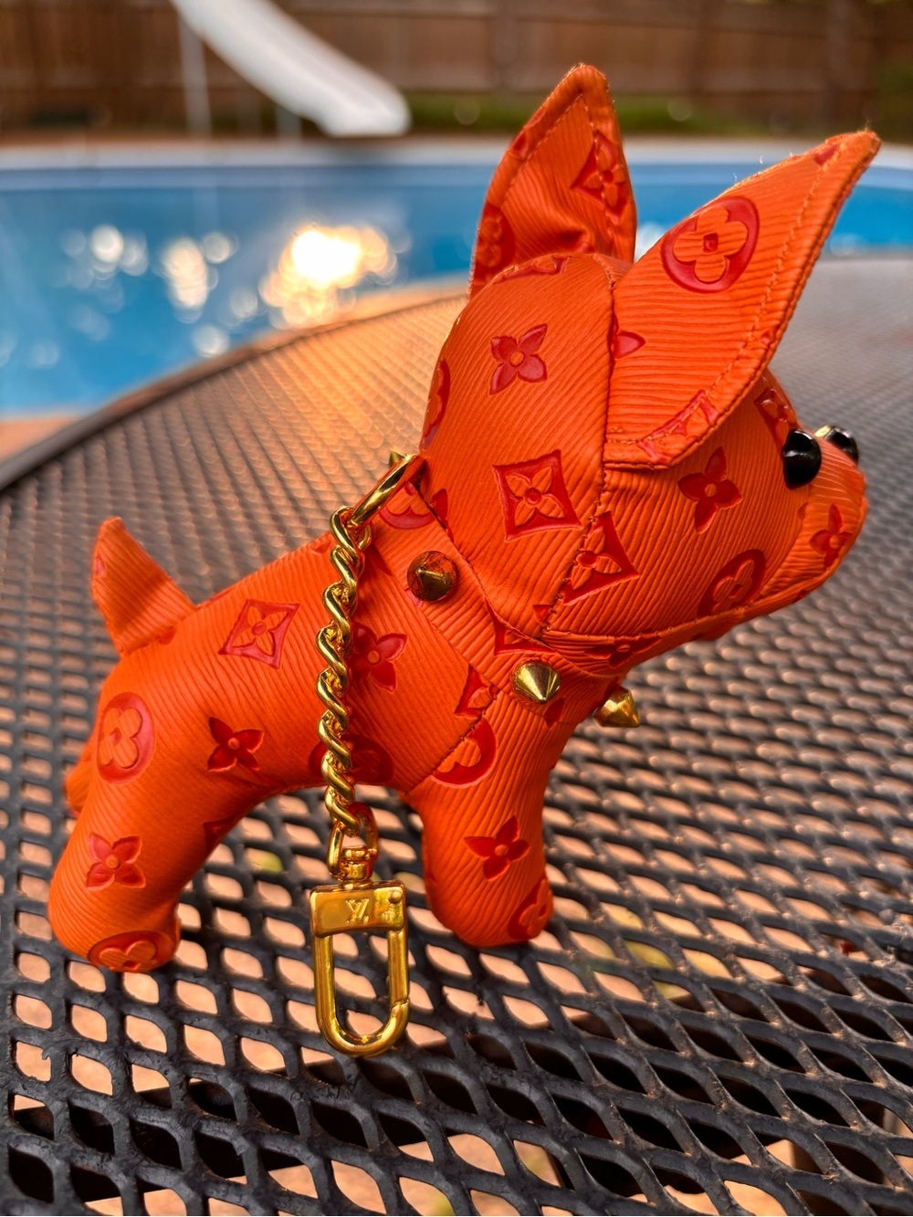 Bag Charm/KeyChain adorable Frenchie with spiked collars! 🥰🥰 - Picture 5 of 6